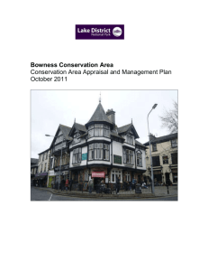 Bowness Conservation Area Appraisal and Management Plan