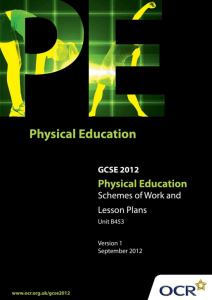 Sample scheme of work and lesson plan booklet