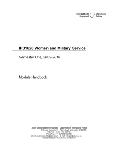 Women and Military Service - Florida International University