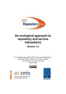 The repository ecology: