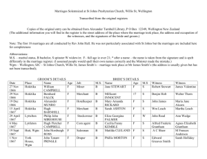 Marriages 27 November 1866 - 23 December 1880