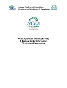 Advocacy Position - Endorsement of the NCEA Certified