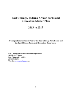 East Chicago, Indiana 5-Year Parks and Recreation Master Plan