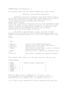 CHARMM Element doc/nbonds 1.1 File: Nbonds, Node: Top, Up