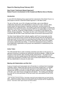 Report for Steering Group March 2013
