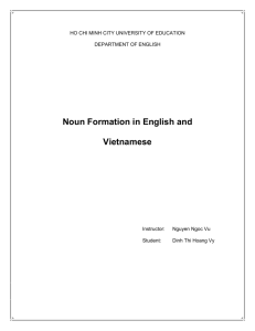 Noun formation in English