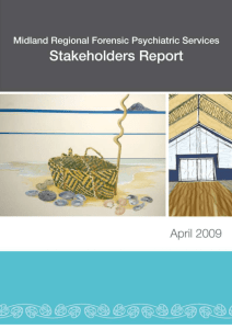Midland Regional Forensic psychiatry Services Stakeholders Report