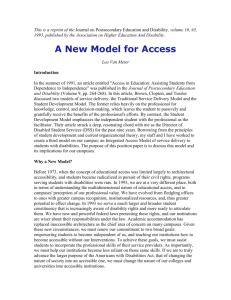 A New Model for Access, 10(3) 1993.