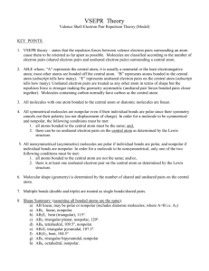 Chapter 8 - VSEPR Theory Summary