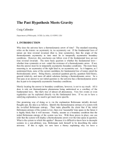 3. The Past Hypothesis meets gravity
