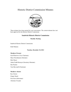 2012 Historic District Commission Minutes