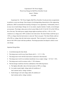 E7 Half-Wave Rectifier DC Power Supply Worst Case Design