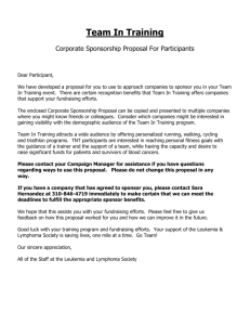 Corporate Sponsorship Proposal For Participants