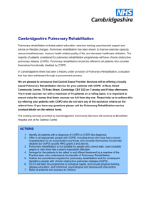 Pulmonary Rehabilitation flyer - Cambridgeshire and Peterborough