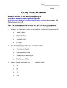 1: Mystery History Worksheet