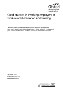 Good practice in involving employers in work-related