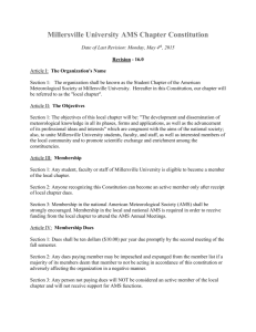 Millersville University AMS Chapter Constitution