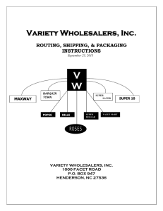 routing, shipping, and packaging