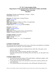 TC 101: Understanding Media