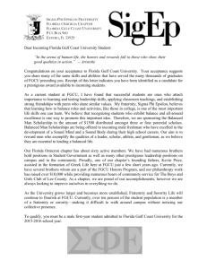 Sigma Phi Epsilon Fraternity - Florida Gulf Coast University