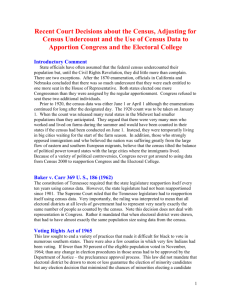 Supreme Court cases relevant to the Census