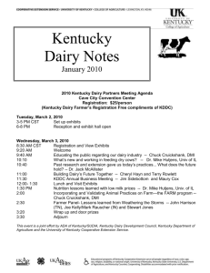 jan2010 - University of Kentucky