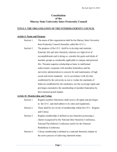 Constitution & By-Laws - Murray State University