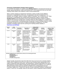 Grading Criteria - Study Net - University of Hertfordshire