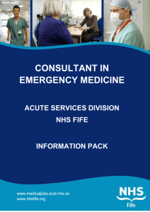 Posts of Consultant in Emergency Medicine, Fife Acute Services