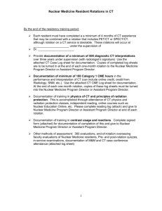 Resident Rotations in CT – Body