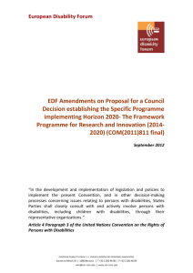EDF Amendments on Proposal for a Council Decision