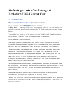 Students get taste of technology at Berkshire STEM Career Fair