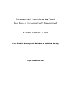 responding to public concern of local atmospheric pollution in an
