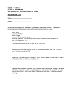 Rough Draft Two: Peer Review Sheet