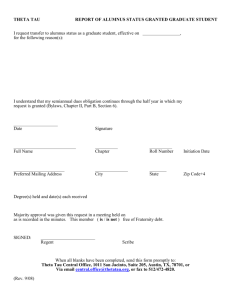 Premature Alumnus Status Request (grad)