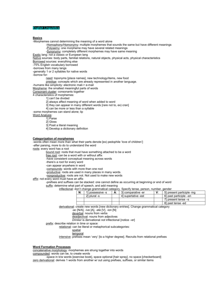 Case System Definition Linguistics