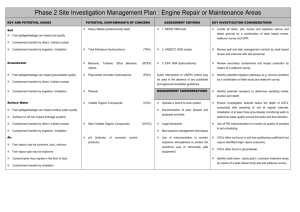 Engine Repair Facility Stage 2 Investigation Management Plan