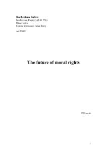 The future of moral rights