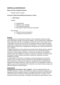 Theme Diabetic Neuropathy - Sheffield Clinical Research