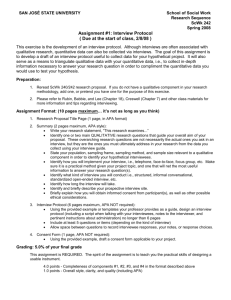 Assignment 1_Interview Protocol Insructions