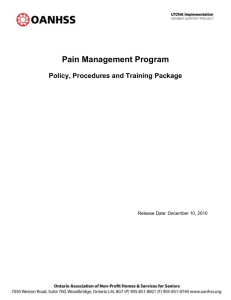 pain management training material