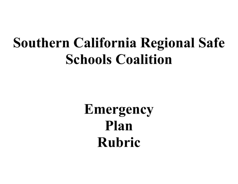 School Preparedness Rubric Riverside County Office Of Education