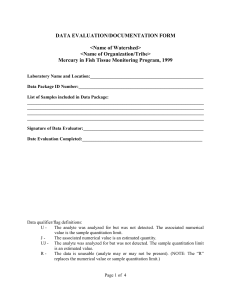 MS WORD: Data Evaluation/Documentation Form, EPA