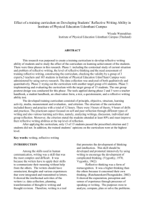 11.Effect of a training curriculum