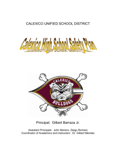 TABLE OF CONTENTS - Calexico Unified School District
