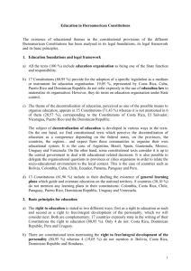 Education in iberoamerican Constitutions
