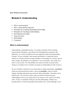 Module 6: Understanding