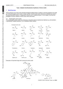 Lecture 1: Key Concepts in Stereoselective Synthesis