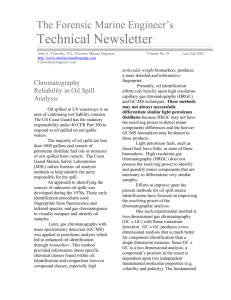 Chromatography Reliability in Oil Spill Analysis