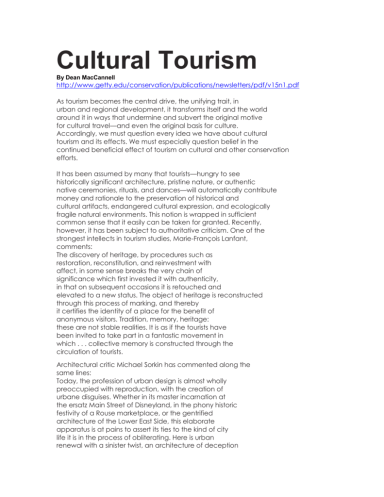 cultural tourism dissertation
